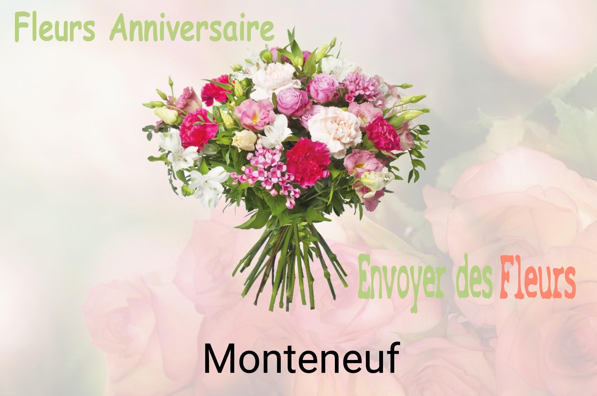 Bouquet de fleurs d’anniversaire livré à Monteneuf